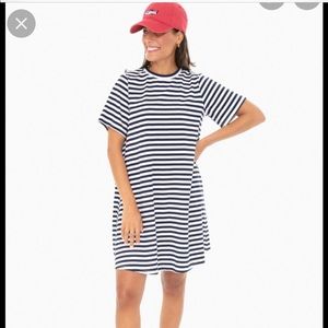 Pomander Place Navy Stripe Zoe Dress